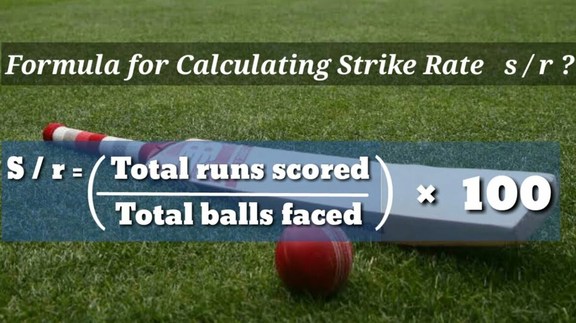 What is the strike rate in cricket?