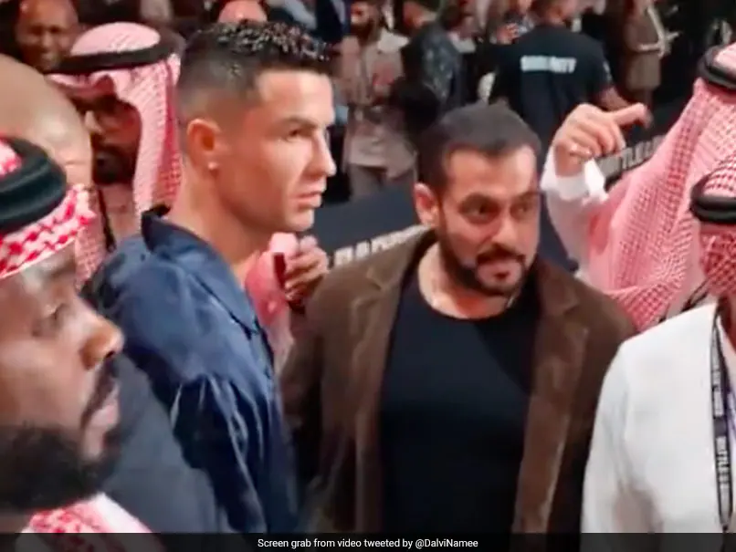 Watch: Cristiano Walks Past Salman Khan, Hugs Ronaldo In Never-Seen-Before Crossover